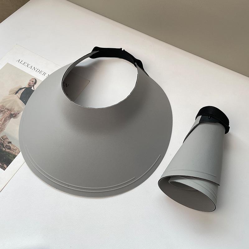 Traceless Integrated Sunscreen Hat Women'S Summer Uv Protection Large Brim Sun Hat Face Covering Cycling Sun Hat