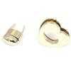 Metal Heart Shape Clasp Bronze Tone Trunk Lock Replacement Handbags Bag DIY