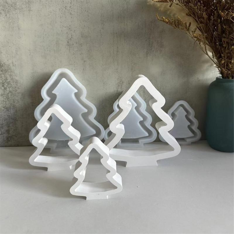 Forma na ozdobę biurka Elastyczna forma silikonowa na wydrążoną dekorację choinkową Formy gipsowe Materiały do wyrobu biżuterii