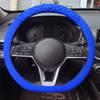 Car Steering Wheel Protector Covers 15inch Anti Slip Cover Elastic Geometric Pattern Cover Silicone Car Accessories