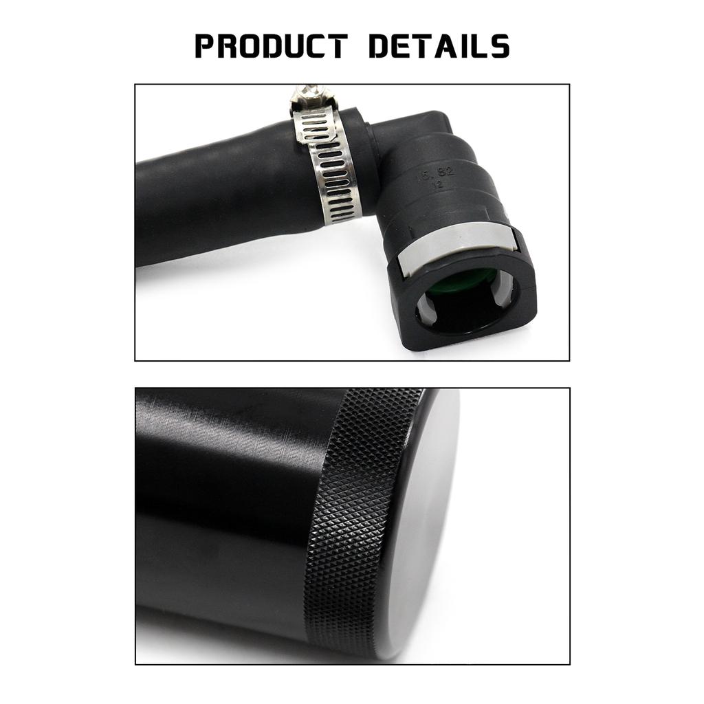 Engine Air Oil Separator-Tank Universal Baffled Aluminum Oil Trap Reservoir Fuel Tank Oil Catch for F150 2.7EB 3.5EB 5.0