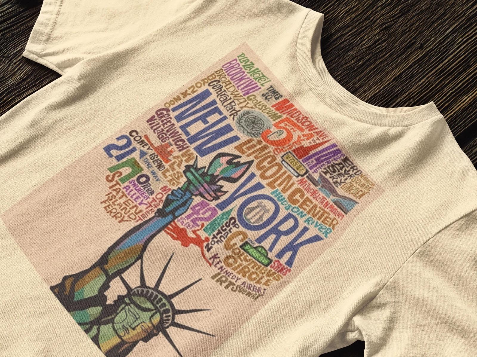 Vintage New York T-Shirt,Lady Liberty Shirt,NY State Tee,NYC T-Shirt,NY City Tee 3XL