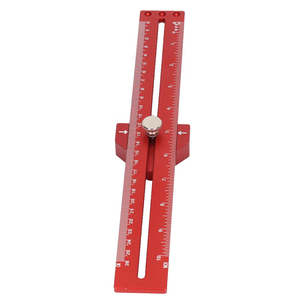 Régua de Marcação de Ângulo de 45 Graus com Batente Deslizante Trilho de Liga de Alumínio Régua de Marcação para Marcenaria