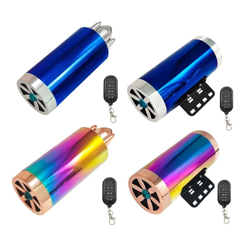 Waterproof Dustproof Motorcycle Speaker System with Dynamic LED Lighting Steel Sound Components for Motorcycle Bikes