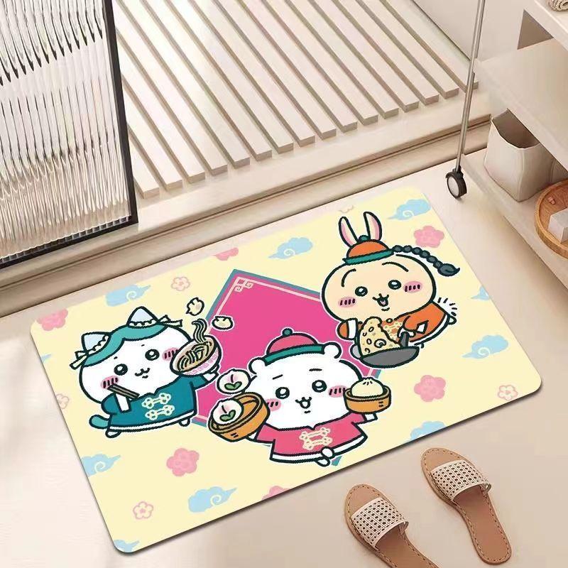 Cartoon Floor Mat Bathroom Floor Mat Entrance Door Mat Toilet Door Suction Foot Mat