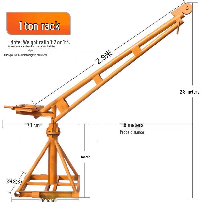 220V Household Electric Hoist: Compact Crane for Outdoor Building and Decoration