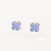 S925 silver needle exquisite high-end three-piece set of small stud earrings, love four-leaf clover zircon three pairs of stud earrings