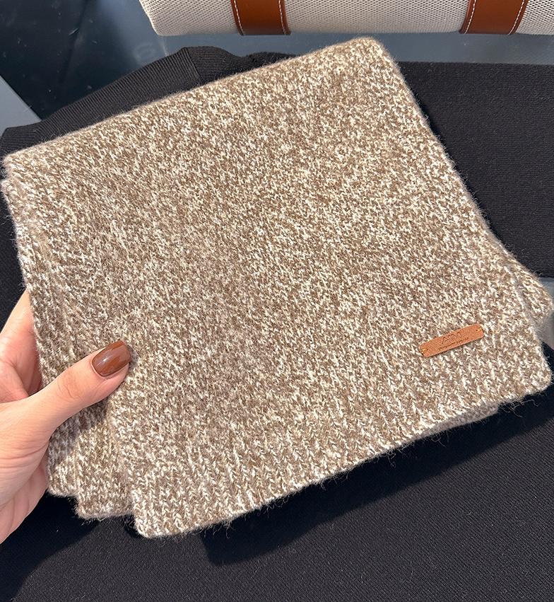 Winter Pure  Wool Long Cashmere Scarf Women Luxury  Real Cashmere Scarf Warm Thick Soft Solid Shawl Ladies Wrap