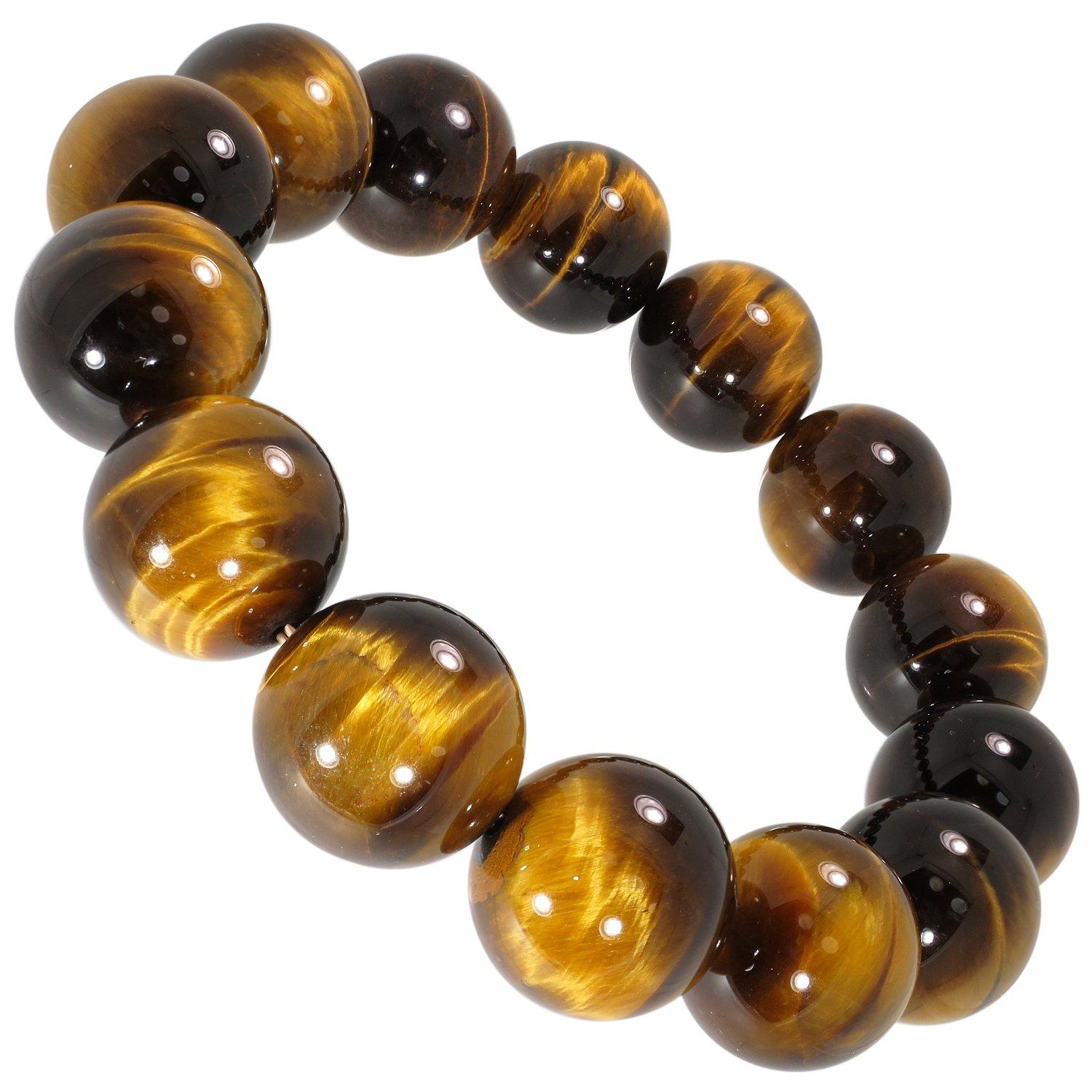 

Gin no 16mm 3A Grade Yellow Tiger Eye Length Natural Power Prayer Yellow Tiger Good Luck with Good Luck at Protection from Evil [Shinjuku Kura]
