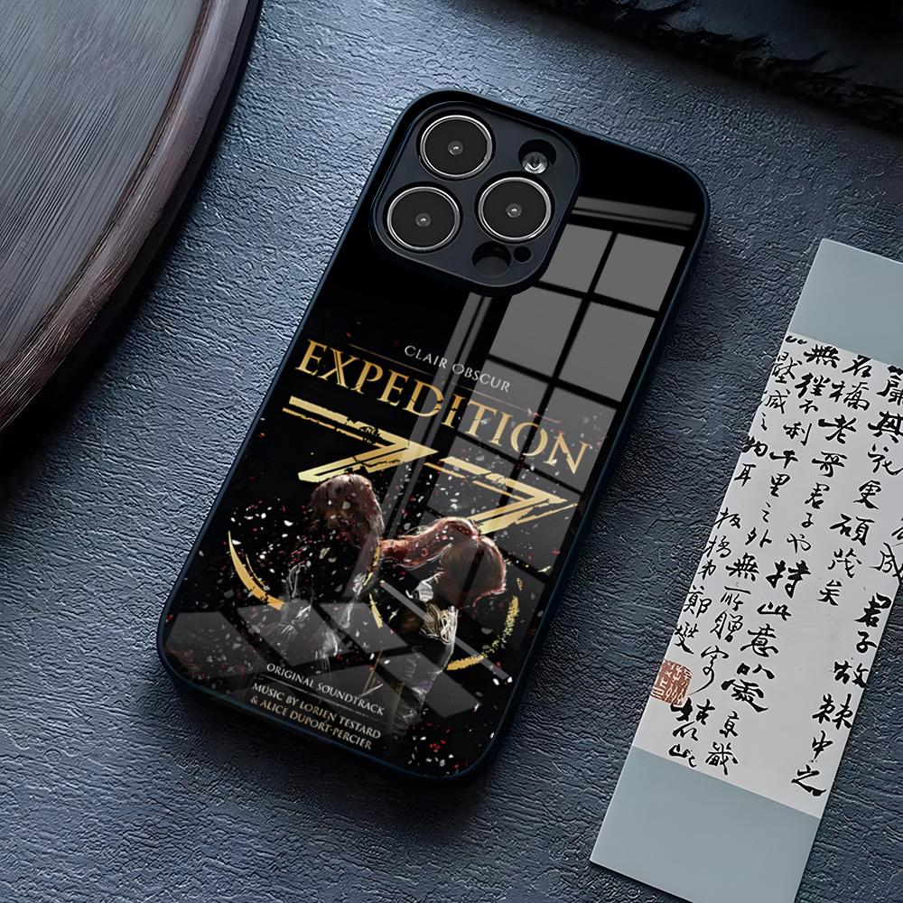 

Чехол для телефона Clair Obscur Expedition 33 для IPhone 17 Pro Max 15 Pro 14 12 11 13 Mini X XR XS 16 Plus SE Стеклянная крышка iPhone14 ProMax