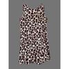 Summer Elegant Sleeveless Leopard Print Bodycon Tank Dress Streetwear Fashion Casual