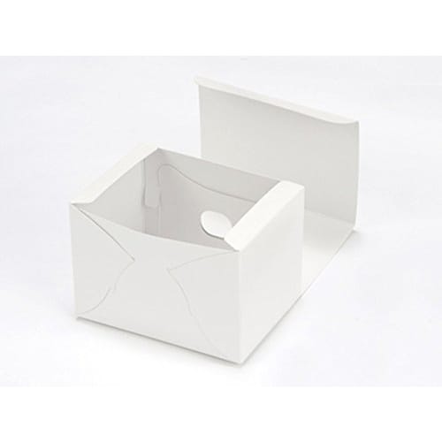 cotta Cake Box, White Short NC No. 4, White, 9 x 12 x 8.5cm (H), 77709, Pack of 25