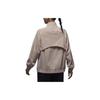 Jordan Solid Color Stand Collar Zipper Casual Jacket Women Jackets Beige FN5144-207