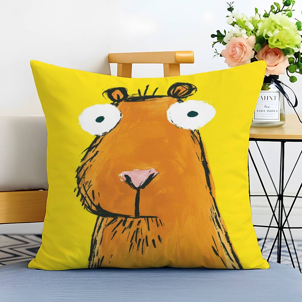 Funny Abstract Funny Animals Pillow Case Printed Brushed Fleece Pillow Baby Skin-Touch Eco-Friendly Dye-Sublimat