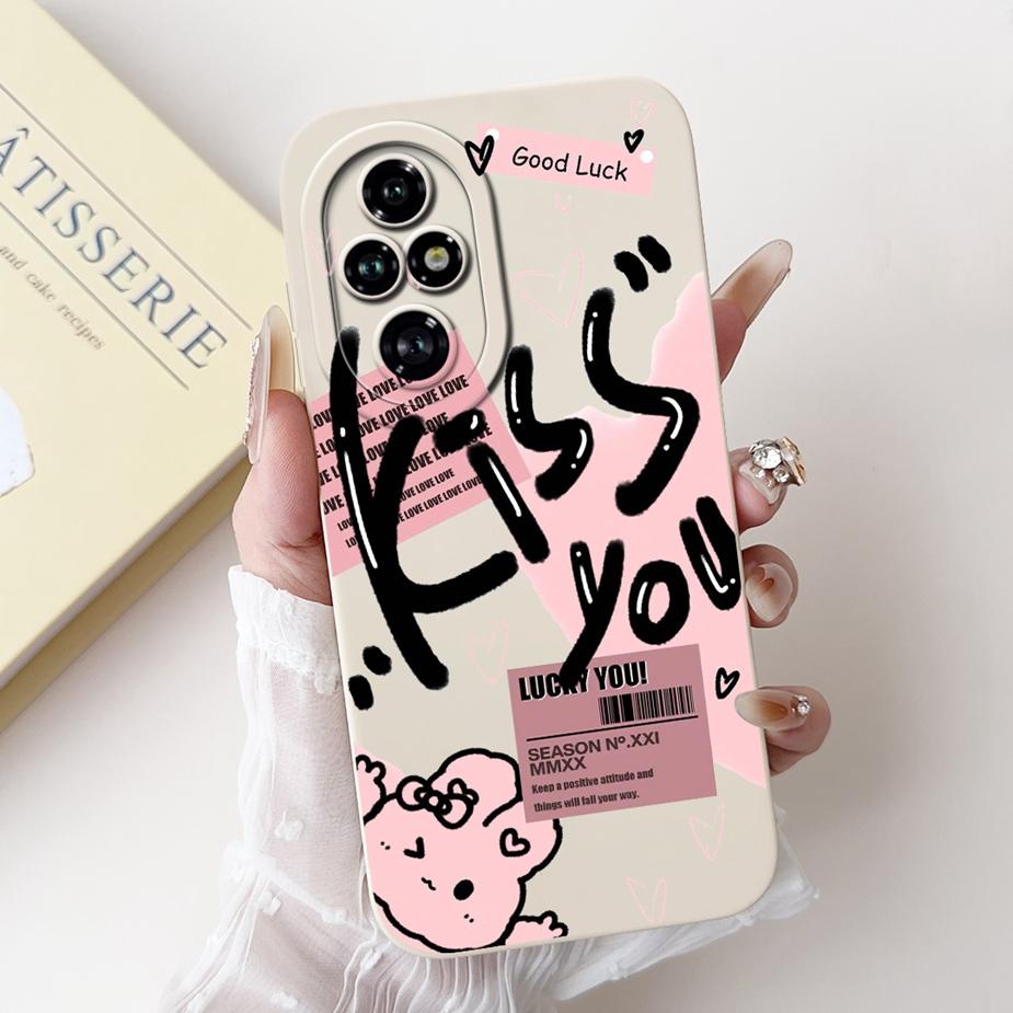 For Honor 200 Pro Case ELP-AN00 Cute Panda Cartoon Cover Shockproof Soft TPU Phone Case For Honor 200 Pro Honor200 Fundas Bumper