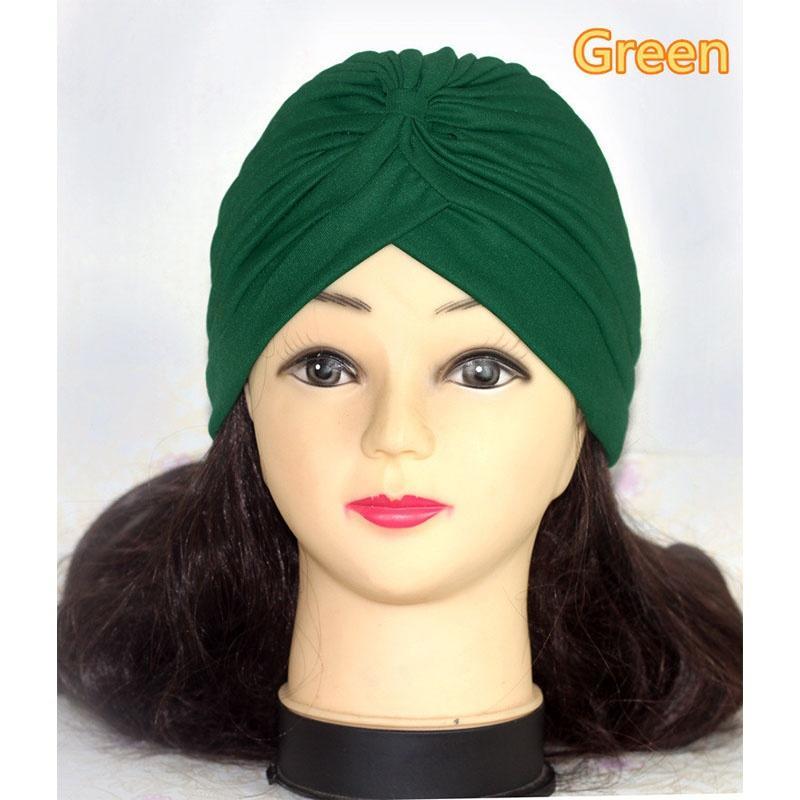 Household Fashion Colorful Shower Head Scarf Ear Cap National Style Turban Hat Unisex Indian Hat
