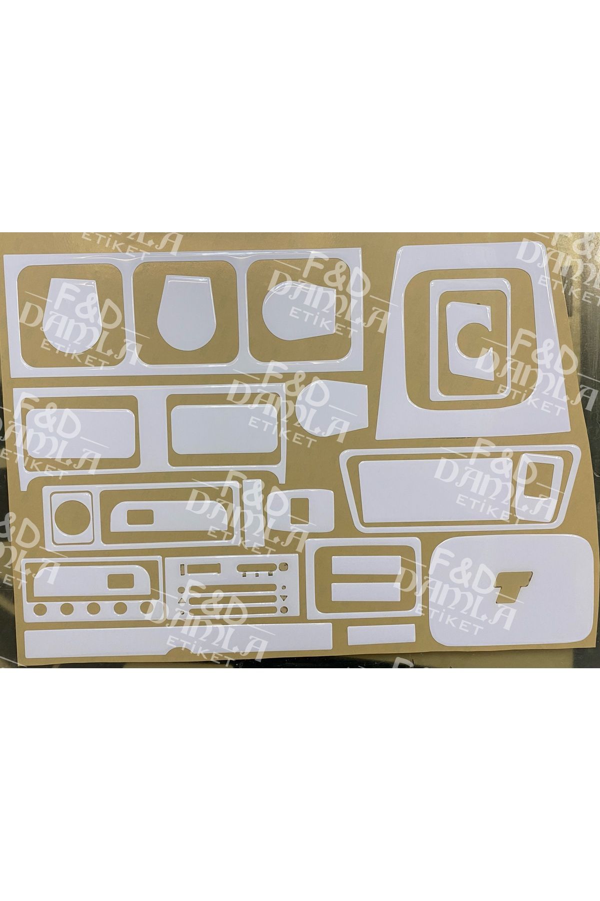 

Fiat Tofaş Alçak Göğüs Torpido, Konsol, Trim, Göğüs Maun Kaplama Beyaz Renk Full Set