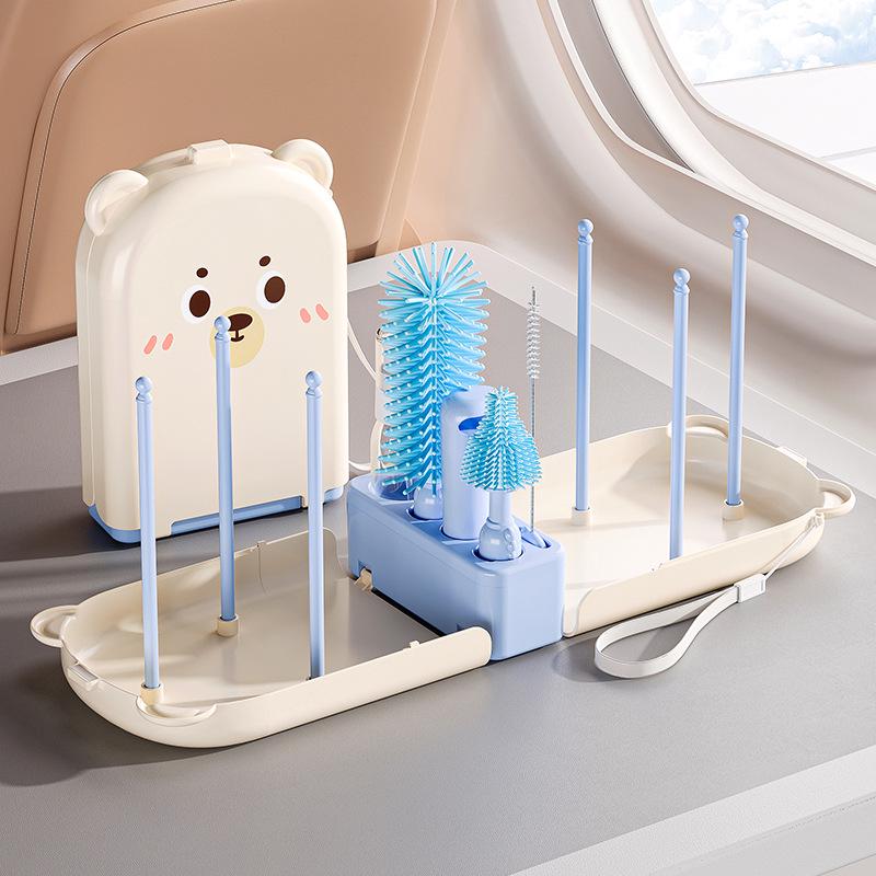 

Silicone Baby Bottle & Cup Cleaning Brush Set with Travel Storage Box