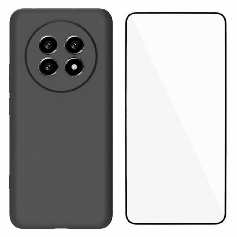 

Серия WANLONFENG MS для Realme 13 Pro 5G (Глобальный)/13 Про+ 5G (Глобальный) Чехол из ТПУ Матовая задняя крышка с закаленным стеклом A