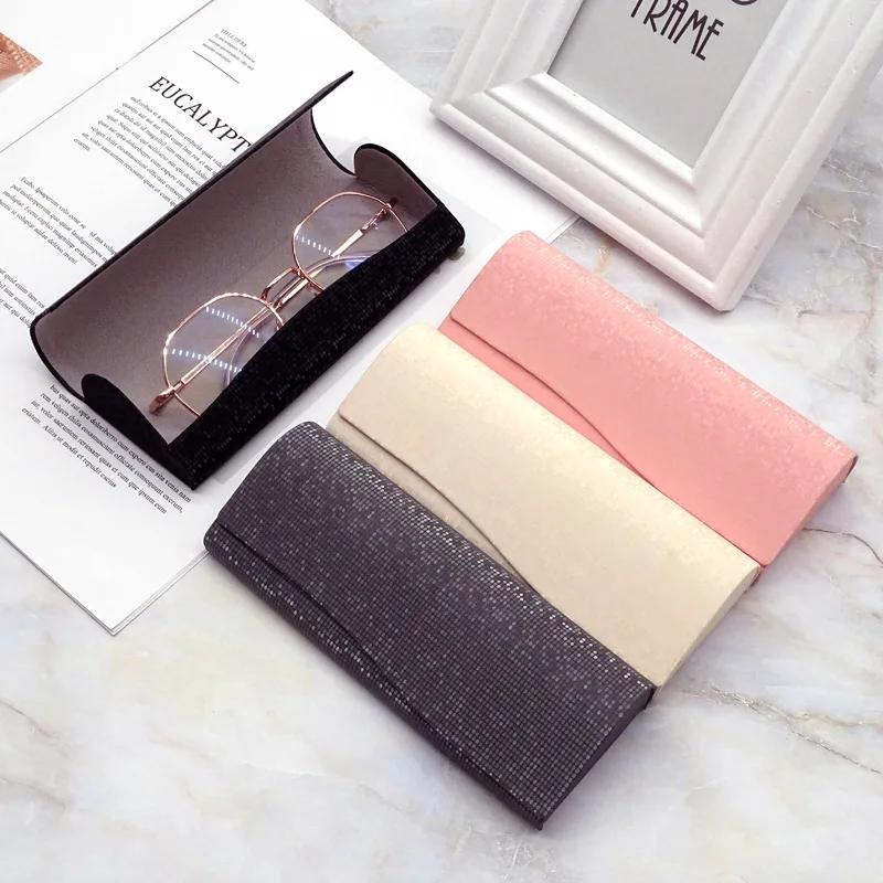 Fashion Pressure Resistant Portable Glasses Case Waterproof Retro Shiny Myopia Glasses Case Eye Storage Box Sunglasses Box