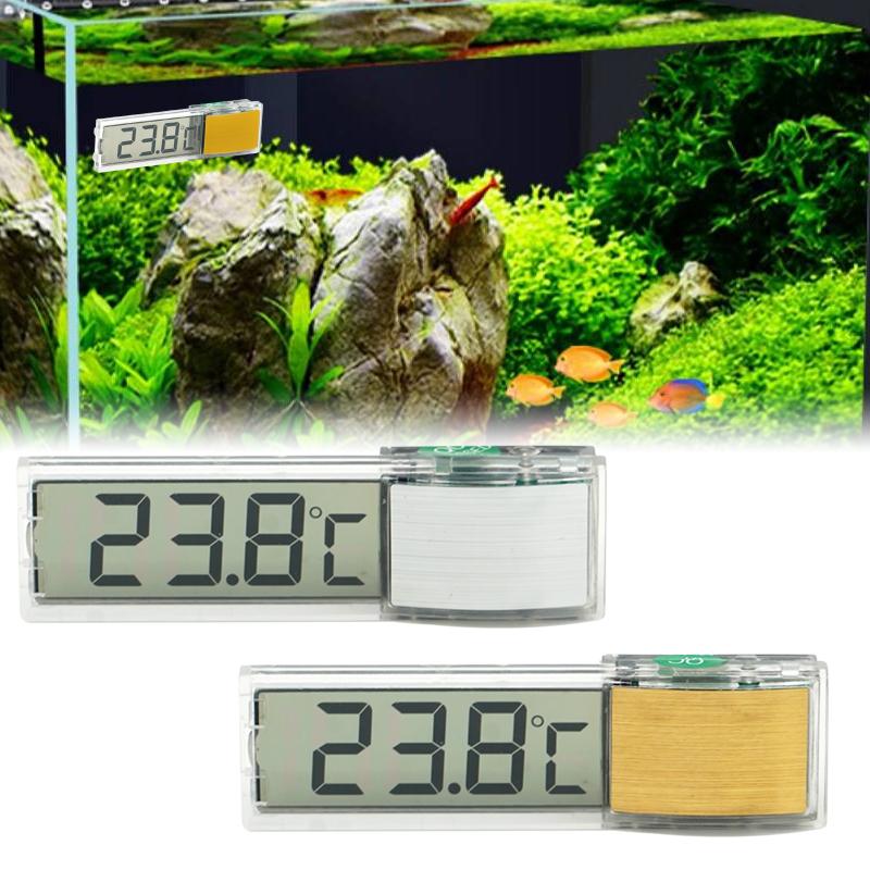 Aquarium Digital Thermometer with Suction Cup Fish Hang On Thermometer for Tank Thermometers Electronic LCD Thermometer