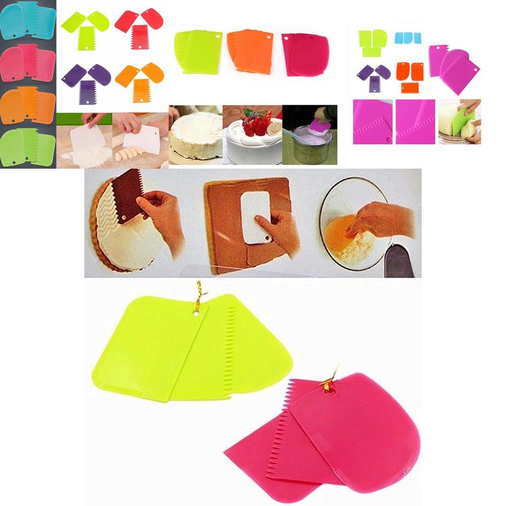 High-quality Plastic Dough Icing Fondant Scraper Tools For Pastry Perfection