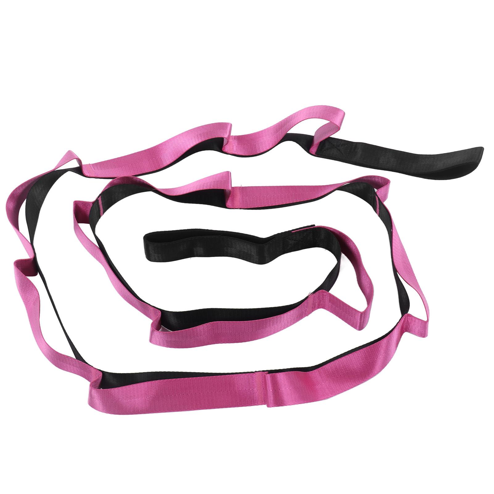 

Еластичний ремінь для йоги, нейлонова еластична стрічка, тренажер для домашніх тренувань, гнучкості, пілатесу рожевий червоний колір