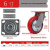 Heavy-Duty Silent Universal Wheels - Iron Core Polyurethane Arc, 4/5/6/8 Inch, for Mechanical Carts