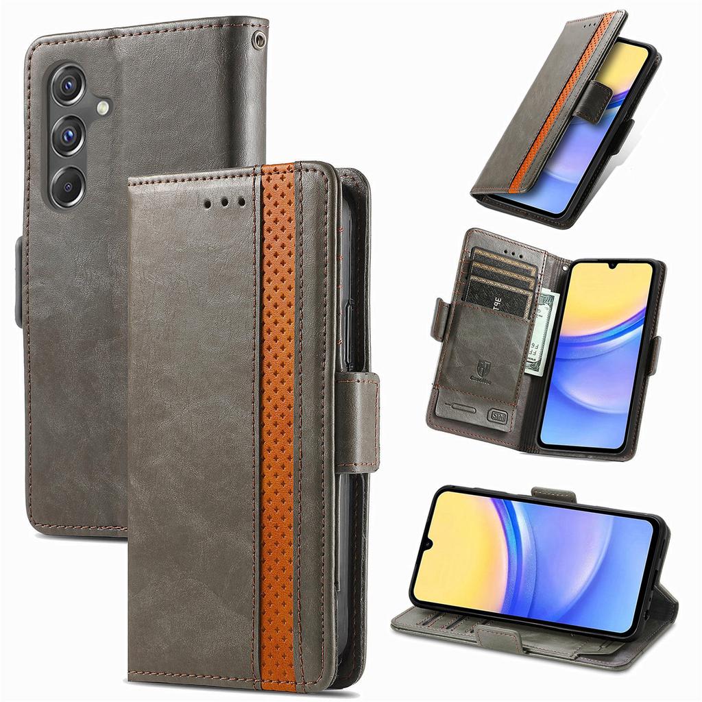 For Samsung Galaxy A15 4G/A15 5G Phone Cases CASENEO PU Leather Cover Stand with RFID Blocking Wallet