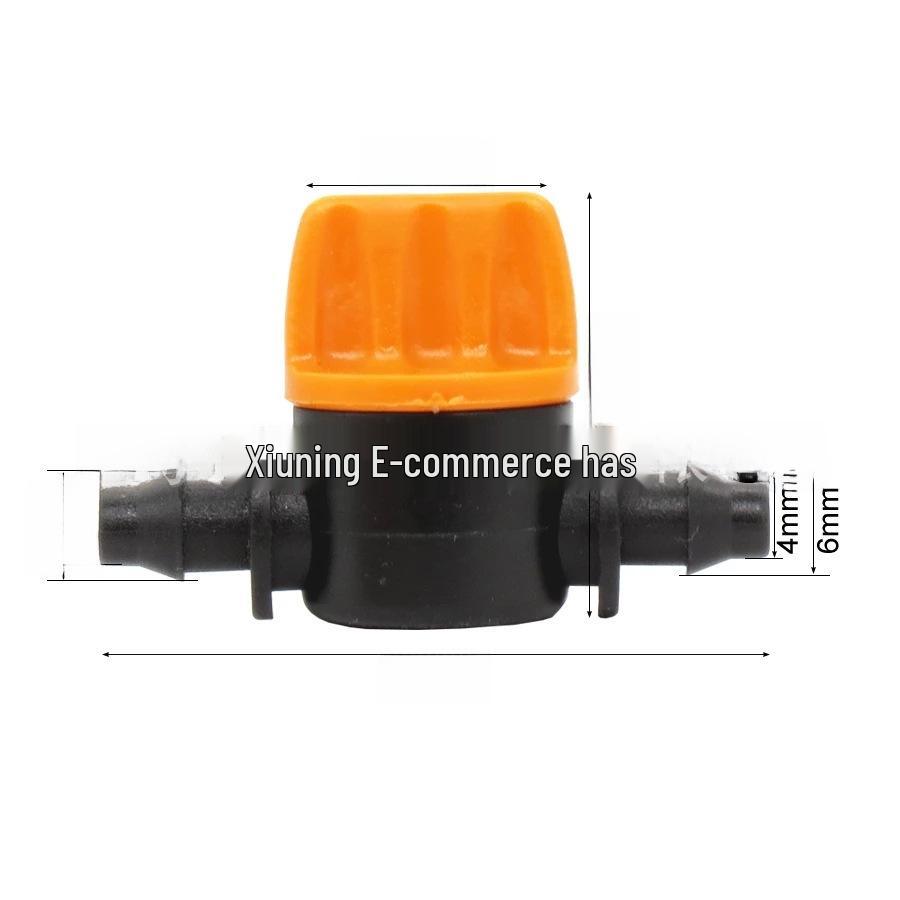 4/7mm Doppel Widerhaken Mini Ventil für Balkon Hof Mikro-Sprüh Tropfbewässerung