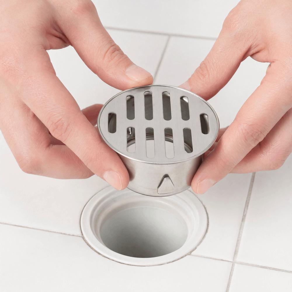 Copertura per Scarico a Pavimento in Acciaio Inossidabile 304 Griglia Regolabile con Morsetto Filtro per Scarico Esterno