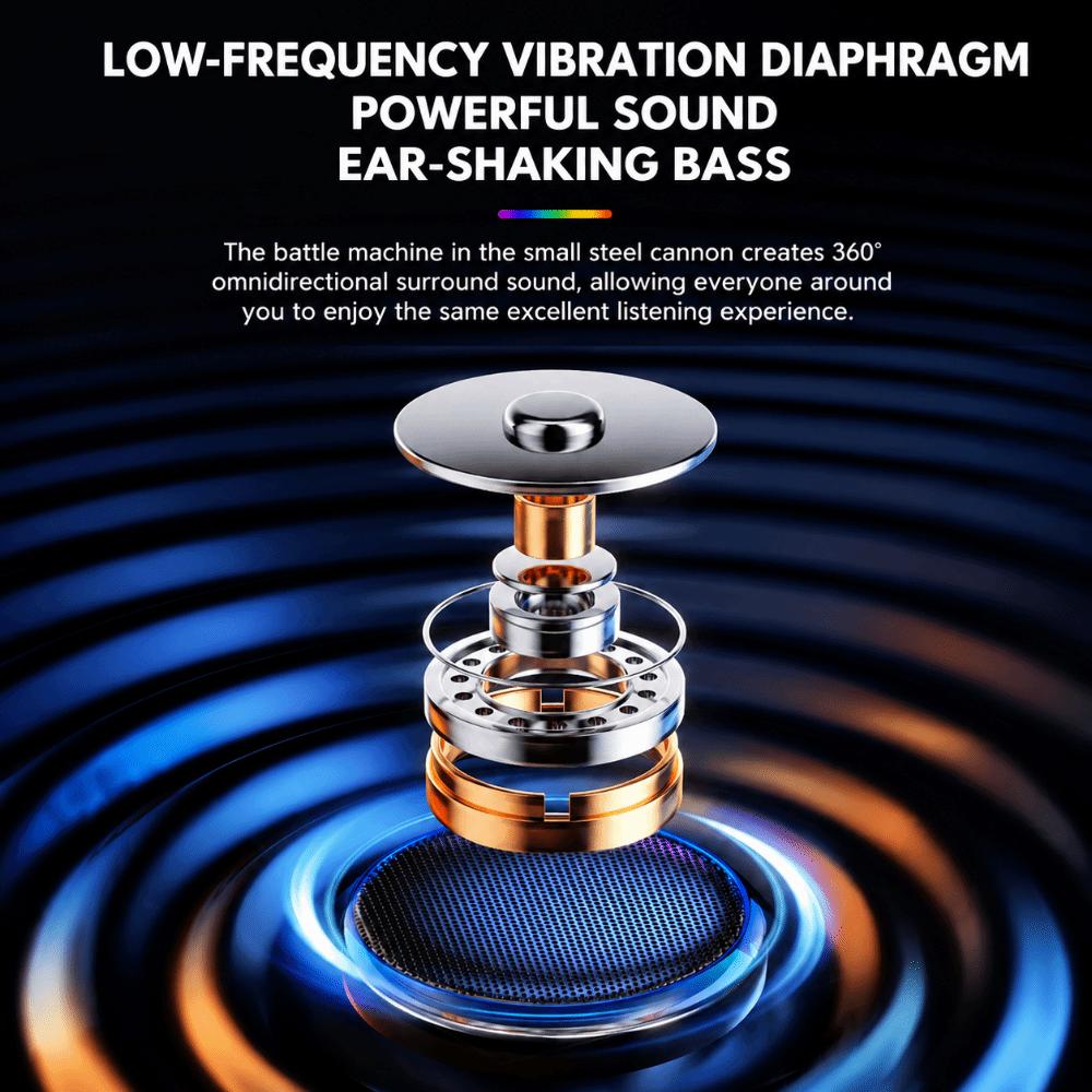 Smart Portable Bluetooth Speaker Metal Mini Sound Box New Compact Subwoofer Mobile Phone
