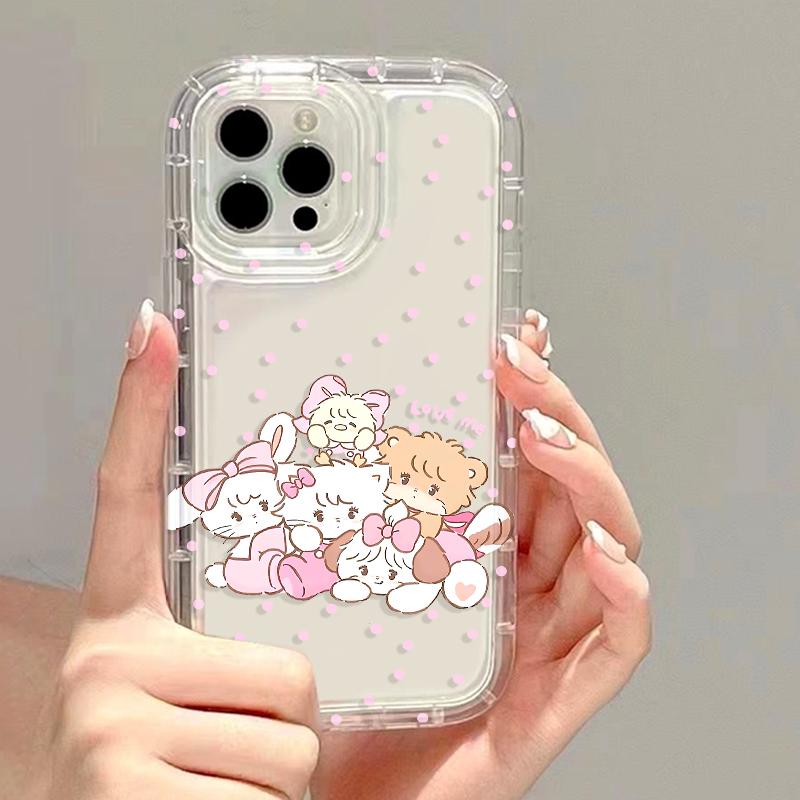 Weiche TPU Klare Handyhülle Für Iphone 13 11 14 15 12 Pro Max XR 7 8 Plus X Xs SE 14promax 15promax 13promax Cartoon Hüllen