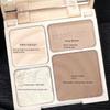 High-Gloss Contouring All-In-One Palette, Nose Bridge Contour, Four-Color Eyeshadow Palette, Comprehensive Palette, Matte Glitter, Shadow Contouring