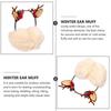 1Pc Cartoon Xmas Earmuffs Winter Headband Warm Ear Covers Elk Headdress