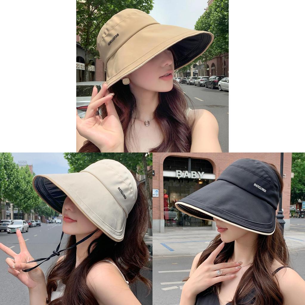 Summer Sun Protection Hat With Large Brim And Breathable Fabric For Women Outdoors