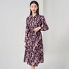 Iveni Women's Mid-Length Long Sleeve POLO Dress AEOQ218