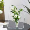 Creative Frame Vase Transparent Photo Frame Flower Vase Arrangement for Desktops Bookshelf Room Wedding Home Decor