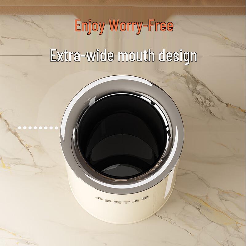 Anbixing Large Cream Style Household Trash Can