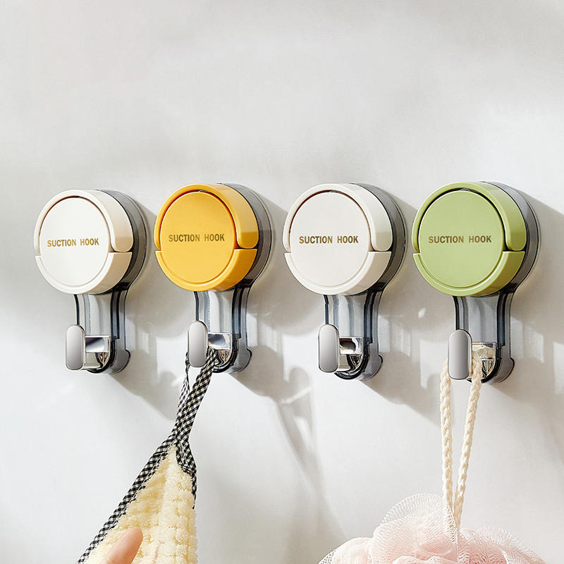 1Pc Suction Cups Hook Reusable Stronge Vacuum Bathroom Cup Hangers Waterproof Towel Rack Clothes Hanger Hooks Accessories