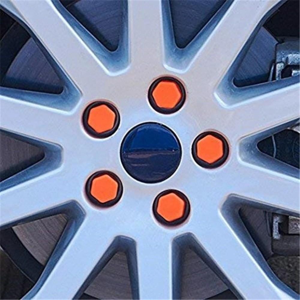 20Pcs 19mm Lug Bolt Covers Silicone Tire Wheel Screw Caps N Car Wheel Nut Caps Rim Protection
