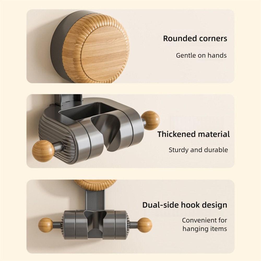 Uchwyt na słuchawkę prysznicową montowany na ścianie na przyssawkę, bez wiercenia, wspornik do spryskiwacza, łazienka, dom