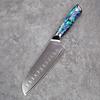 6.9 Inch Santoku Knife Abalone Shell Handle 67-layers Damascus Steel Blade Chef Cleaver Meat Slicing Vegetables Kitchen Knives