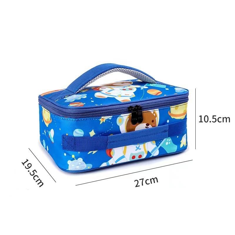Childrens Cartoon Insulated Lunch Bag With Oxford Fabric For School And Travel