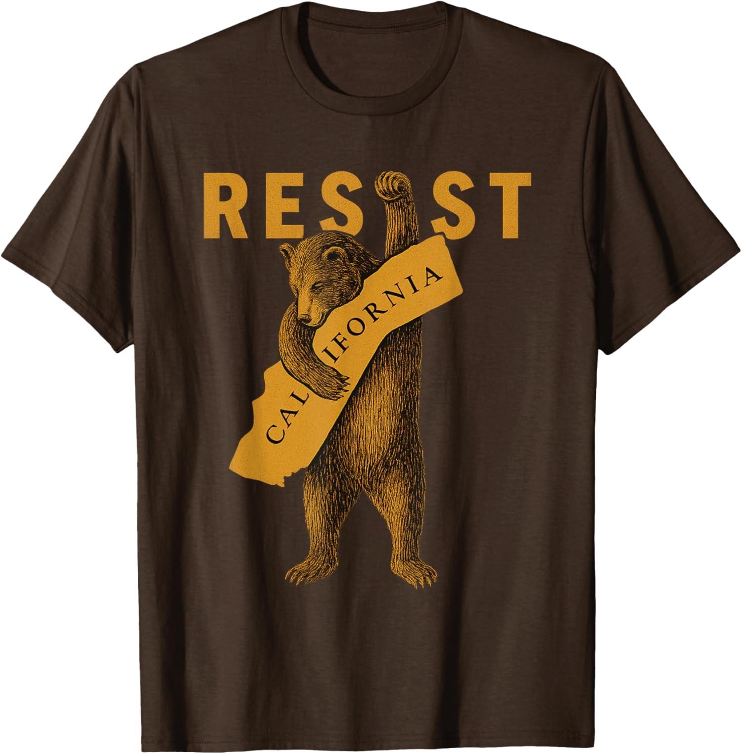 Resist California Bear Design Resist California Bear Unisex T-Shirt S разноцветный