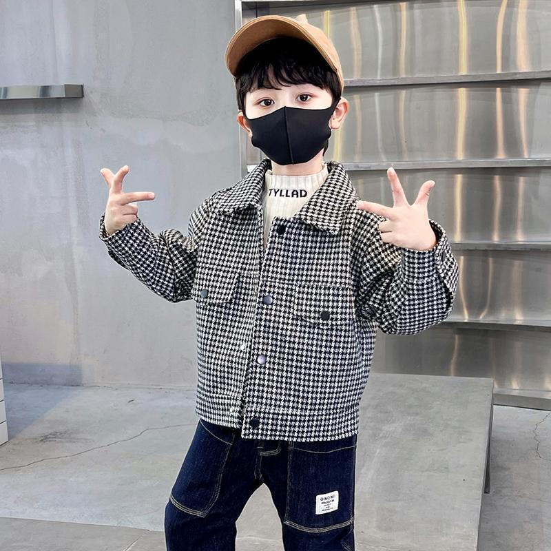 

Пальто из шерсти «гусиная лапка» для мальчиков - Стиль весна/осень/зима 2023 120