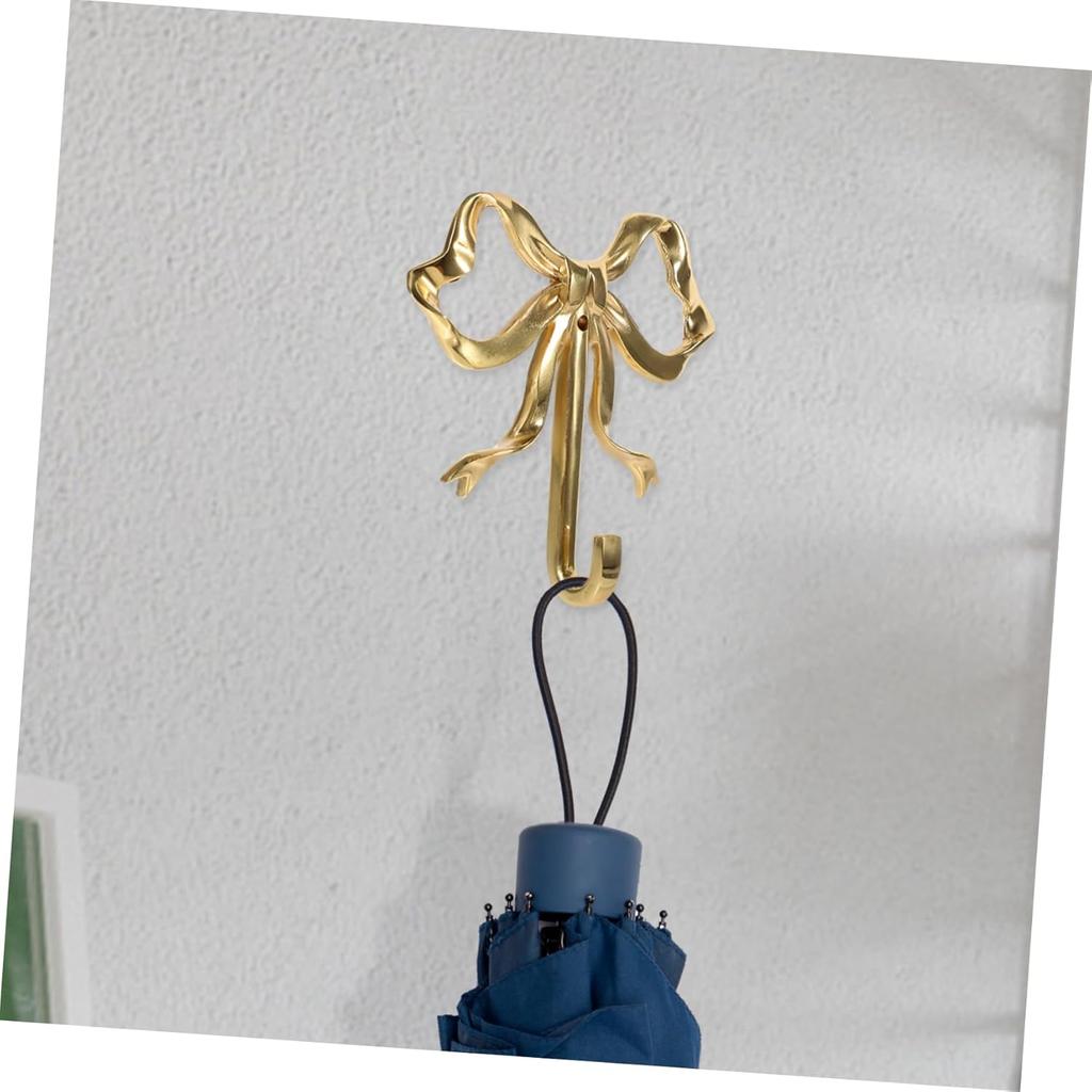 Bow Hook Wall Hanging Coat Hook Wall Peg Hook Sticky Wall Hooks Kitchen Hook Bowknot Wall Hook Vintage Wall Hooks Hat Hooks Bow Hanger Bowknot-Design