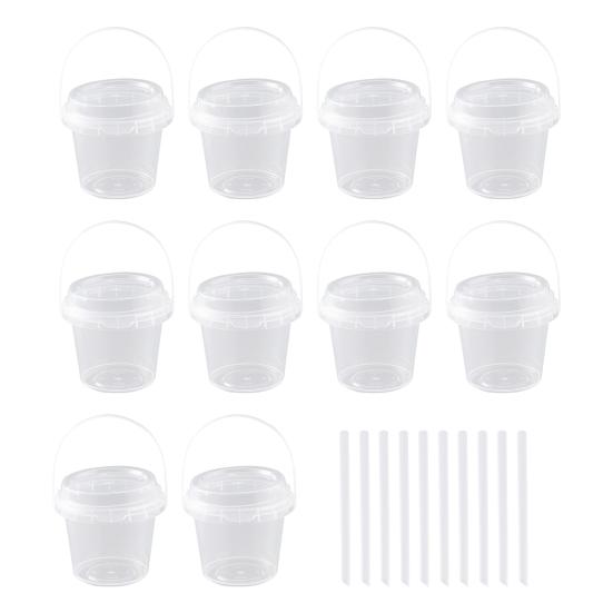 5/10/15/20 ks Jednorázové kelímky s víčky a brčky Velké 700ml Průhledné plastové kelímky na nápoje Ruční design Kelímky na nápoje