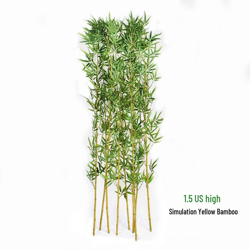 Golden Bamboo Artificial Gold Wedding Indoor Decoration Prop