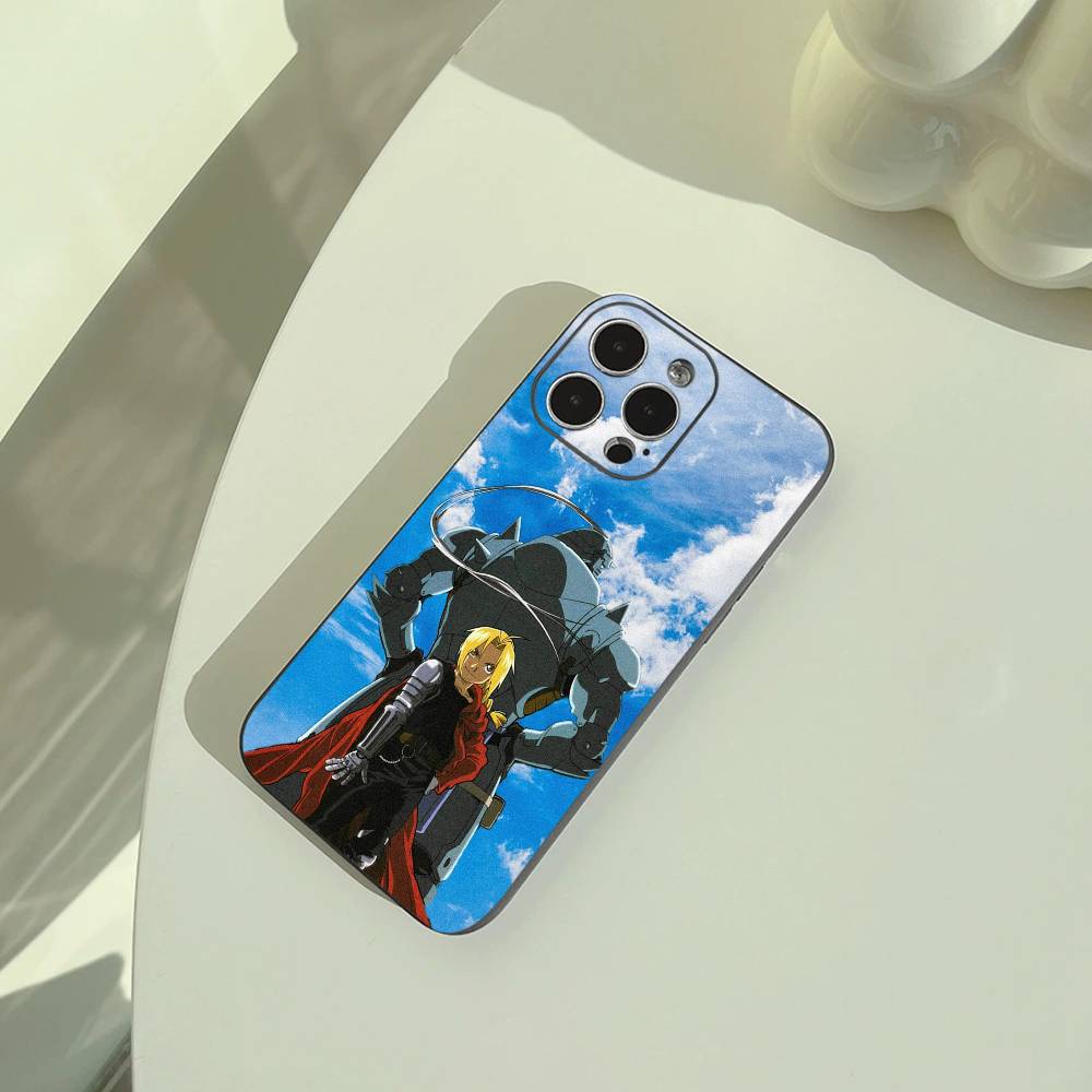 

Fullmetal -Alchemist-Edward -Elric Phone Case For iPhone 17,16,15,14,13,12,11 Pro Max,16/15/14Plus,XS Soft Black Cover iPhone13PROMAX